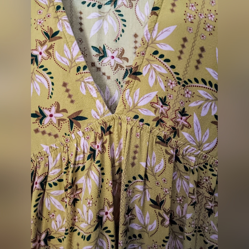 ✨️NATURAL LIFE BOHO TUNIC TOP DRESS W/ Pockets! SZ. L-XL-Flowy! - Picture 6 of 6